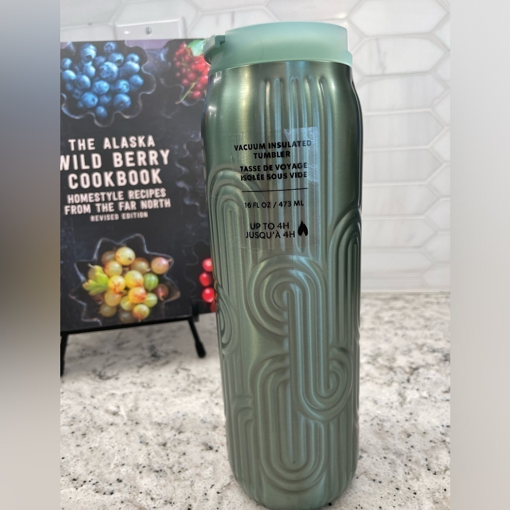 Starbucks 2024 Spring Easter SS Curved Hot Tumbler Seafoam Green. NWT. Classy - Picture 3 of 10